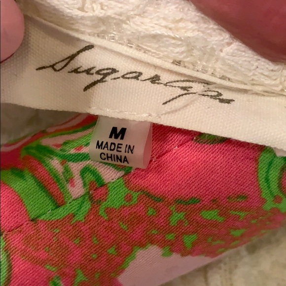 3/4 inch sleeve white lace dress - Picture 6 of 7